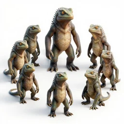 8 k hd detailed octane render of a colony of lizard people