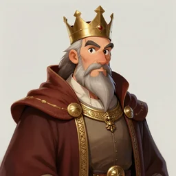portrait of medieval old king, artstation, cartoon, elegant highly detailed digital painting, concept art, smooth, sharp focus, shinkai, don bluth and michel ocelot, fujita goro, moebius, whalen, ghailan, akihiko yoshida, fadeev
