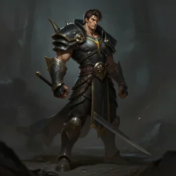 a full body gentleman character design, league of legends wallpapers, dark fantasy, greg rutkowski, artstation, ambient lighting, digital painting