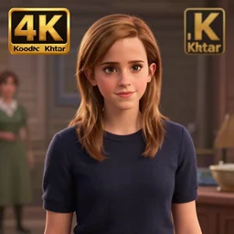 A photo of an upcoming Pixar movie about emma watson, rendered in Unreal Engine, 8K concept art, detailed, cohesive, mixed media, volumetric lighting, ambient occlusion, 8K 3D, shot on Kodak Ektar