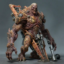 airbrushed awful fibrinous exudate carapace angled machine by jack kirby, wayne d barlowe, francesco blanc, geof darrow, alex ross, basil gogos, philippe druillet, fine art masterpiece baked at 3 0 0 f, matte painting, cold lighting, aged with sunlight, award winning horror, photorealistic render, cinematic