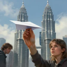 paper airplane striking the twin towers on 9 / 1 1, highly detailed, headshot, digital painting, trending on artstation, concept art, sharp focus, illustration, art by artgerm and greg rutkowski and magali villeneuve