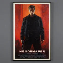 1 9 8 3 movie poster for neuromancer. oil on canvas by john alvin, drew strusan.