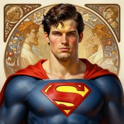 ukrainian superman, portrait, intricate, elegant, highly detailed, digital painting, artstation, concept art, wallpaper, smooth, sharp focus, illustration, art by artgerm and greg rutkowski and alphonse mucha