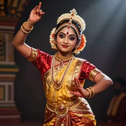 a devadasi dancer of the temple of Kamakhya, Assam