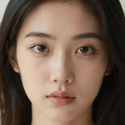 close up face female portrait 23 years old