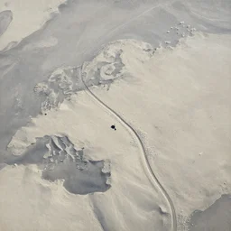 drone photography with delicate gouache embellishments this is a land on an unforgiving world of churning oceans and jagged coastlines. every habitable island is situated somewhere along the planet's equator where the weather is still volatile but more hospitable than any points to the north or south