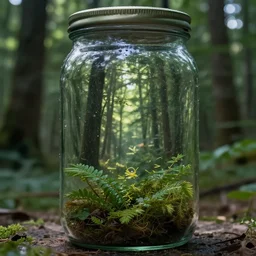 the forest inside the jar