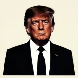 minimalist movie poster, trumpman, minimalism, fanart, retro