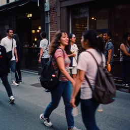 Candid Street Photography. CineStill Redrum 200