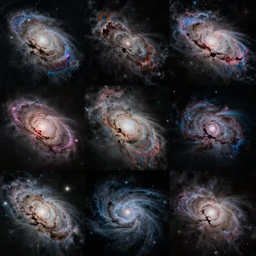 collage of space nebula, astronomy picture of the day, hubble telescope, jwst