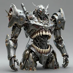 hyperrealism, dreamland of chinese, ghost, sharp, slender and densely arranged teeth, futuristic, art deco, expressive, dystopian, cyberpunk, mecha, sss material, ominous, intricate, oc rendered, concept art, photorealistic, unreal engine render