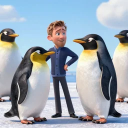 Ryan gosling fighting penguins from madagascar HD