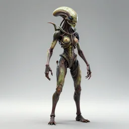 t - pose 3 d skin concept venus flytrap,, bind pose, reference pose, stand like a cross, full length portrait, full - length photo, wide angle, alien, biopunk, plant predator, predator, teeth, many details, guyver style, 3 d, cinematic, hyper realism, high detail, octane render, art by hans giger