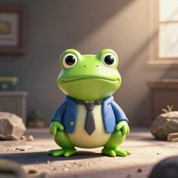 nendoroid of george costanza as a frog, product photo