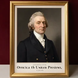 Official Portrait of the United States President, 1808, he is from virginia