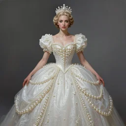 a_realistic_liquid_queen_with_a_decorated_dress_made_of_white_pearlshighly_detailed_digital_painting_Trending_on_artstationHD_quality_by_artgerm H 1024 W 1024