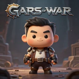 cute little Xi Jinping in Gears of War cover art, ultra wide lens shot , tiny, small,  short, cute and adorable, pretty, beautiful, DnD character art portrait, matte fantasy painting, DeviantArt Artstation, funny face, by Jason Felix by Steve Argyle by Tyler Jacobson by Peter Mohrbacher, cinematic lighting