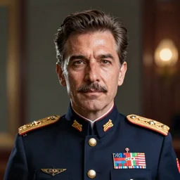 incredibly realistic, too detailed portrait of a caricature of the south american war criminal lieutenant, centered portrait, octane render, bump mapping, global illumination, unreal engine 5, 8 k, bokeh, d & d digital art, mark ryden, rob gonsalves