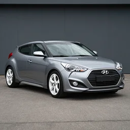 a first generation hyundai veloster with white rpf 1 wheels, 8 k, automotive photography