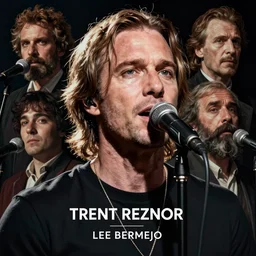 hyper realistic portrait of singer trent reznor, by lee bermejo, alphonse mucha and greg rutkowski