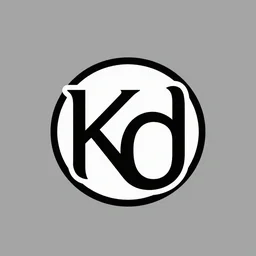 kd monogram logo clean linear