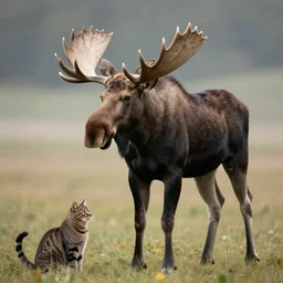 a moose - cat - hybrid, animal photography