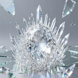 clear diamond mage, glass organs, prism spikes, made of crystal, broken mirrors, holographic light, intricate, ornate, souls, cinematic lighting, black hole battle scene, 8 k, vray render, dirty, defeat, photography style of tim hetherington
