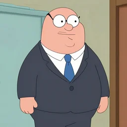 peter griffin in a suit