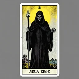 grim reaper tarot card illustration