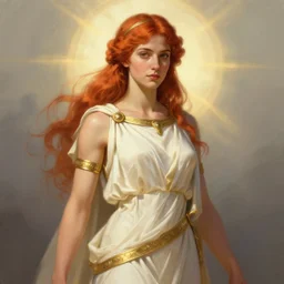 cassandra the trojan prophetess, ginger hair, greek mythology, william adolphe bouguereau, trending on artstation, character art, greek myth digital painting, concept art, smooth, sharp focus, illustration, art by artgerm and greg rutkowski, radiant light,