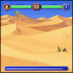 a neo geo game screenshot, sahara desert game