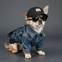 a dog wearing balenciaga outfit n7