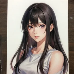 anime girl, art, realistic, highly detailed, art by derpixon