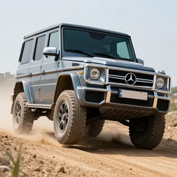 photo of a mercedes - benz g - class driving off road