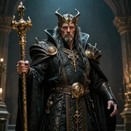 photorealistic johnny deep as a dnd character, lich lord, hyper realistic, ornate, cinematic global illumination, 4 k render
