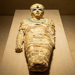 egyptian mummy prior to mummification