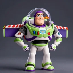 buzz lightyear!!! goldfish swimming inside the visor!!! octane render, artistic, vibrant colors, award winning, unreal engine, houdini render, studio light