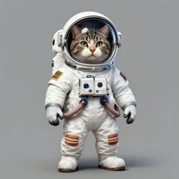 concept art, cat in astronout suit, detailed illustration by josh kirby