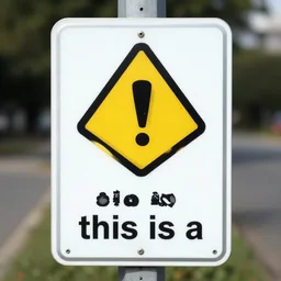 a sign that says warning : this is a sign