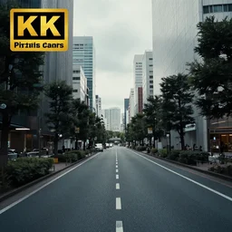 empty street in tokyo on a cloudy day, 8k award-winning photograph, cinematic, natural dull colors