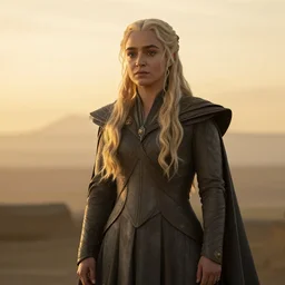 rhianna as daenerys targaryen, golden hour, cinematic