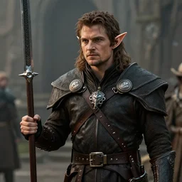 photo of a high elf henry cavill with elf ears in [ warhammer ] fantasy film still