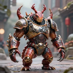 incredibly realistic, too detailed portrait of a caricature of the monster hunter with body armor made of arthropods, centered portrait, octane render, bump mapping, global illumination, unreal engine 5, 8 k, bokeh, d & d digital art, mark ryden, rob gonsalves
