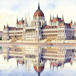 a beautiful insanely intricate watercolor illustration of lanc hid in budapest, reflexions, colorfull, by william turner art, by greg rutkowski, by james jean, by rossdraws, by frank franzzeta, by sakimichan, by edmund dulac, trending on artstation, insanely detailed, masterpiece,