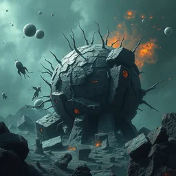 a brittle, anxious, nonlinear and incomprehensible world. grunge, training on artstation
