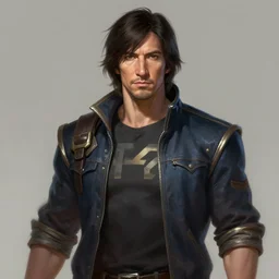 adam driver portrait, league of legends, digital painting, concept art, sharp focus, game character