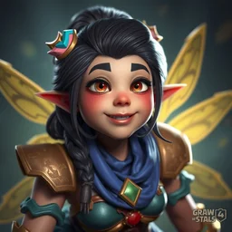 portrait fairy, octane render, detailed, brawl stars, unreal engine 5, cinema 4 d cinematic, artstation, greg rutkowski, clash of clan, clash royal