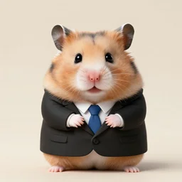 hamster wearing a business suit