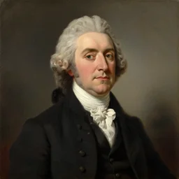 Presidential portrait of Christian Weston Chandler, oil on canvas, painted by Joseph Siffred Duplessis in 1785, 4k, trending on ArtStation